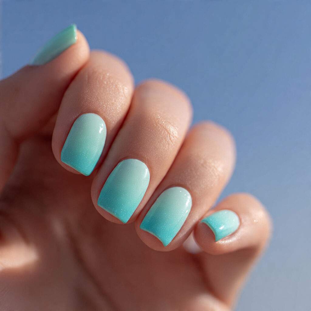 Mint to Sky Blue