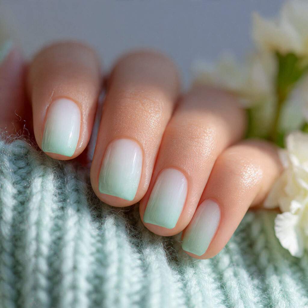 Mint to White