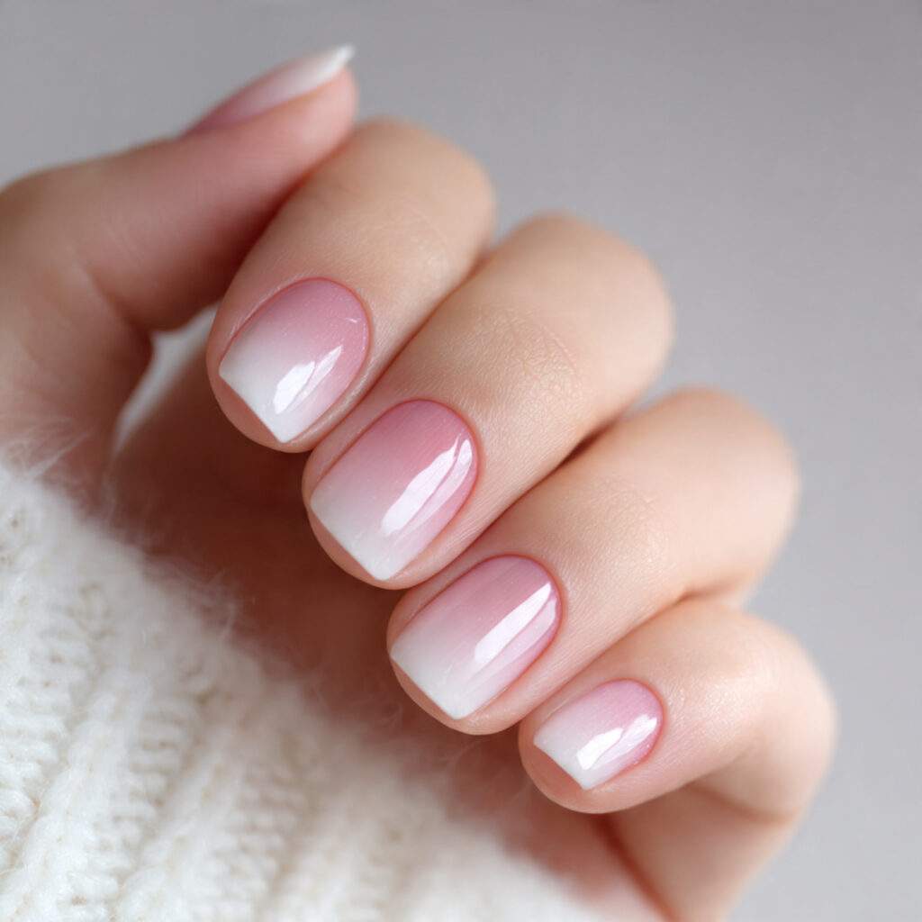 Ombré in Blush and White