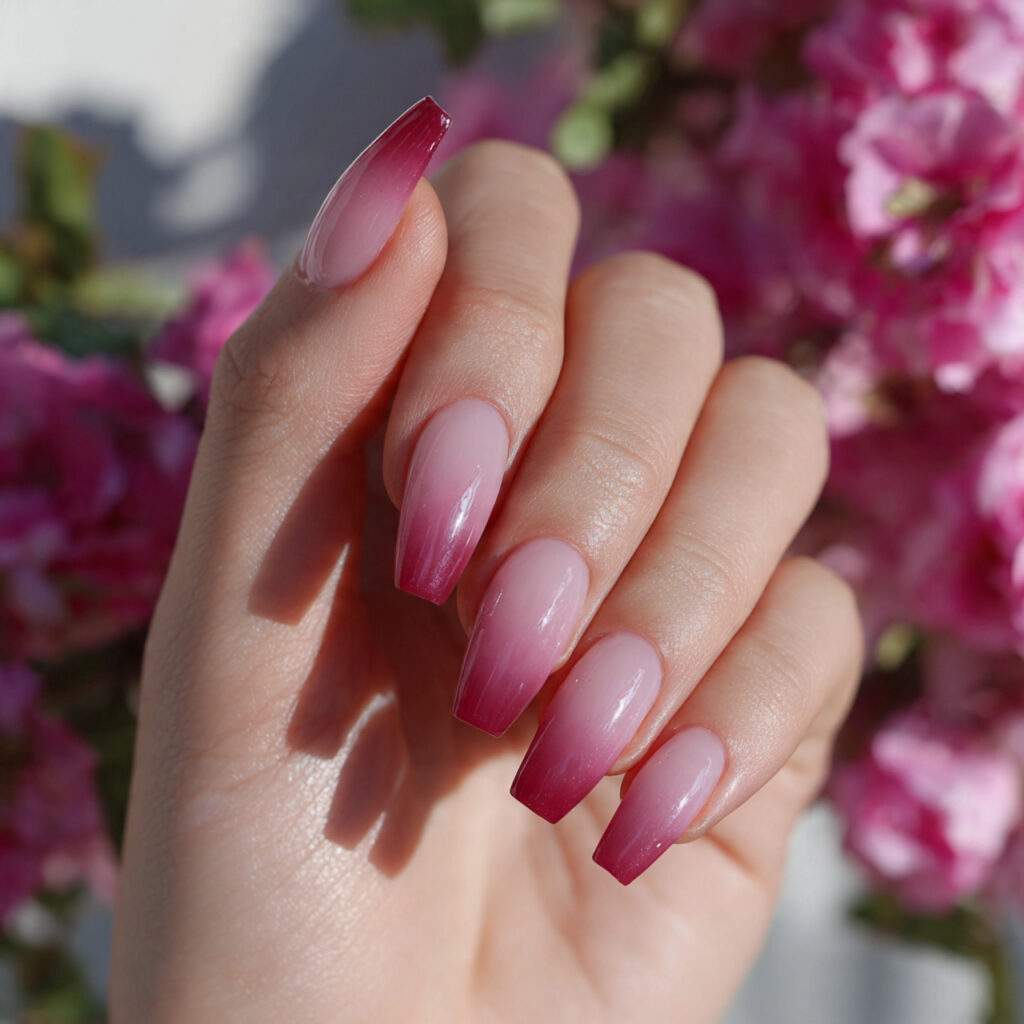 Ombré Pink Coffin
