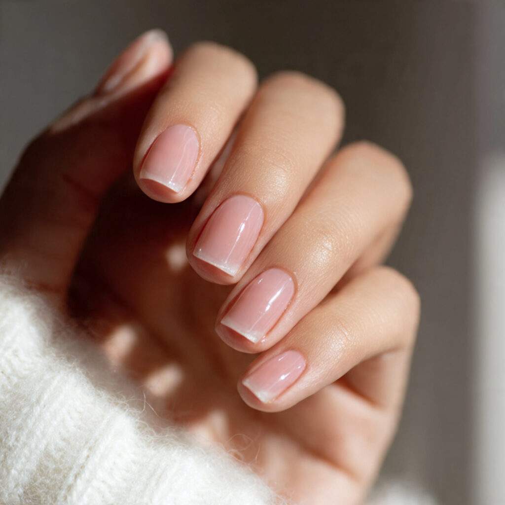 Pale Pink French Tips