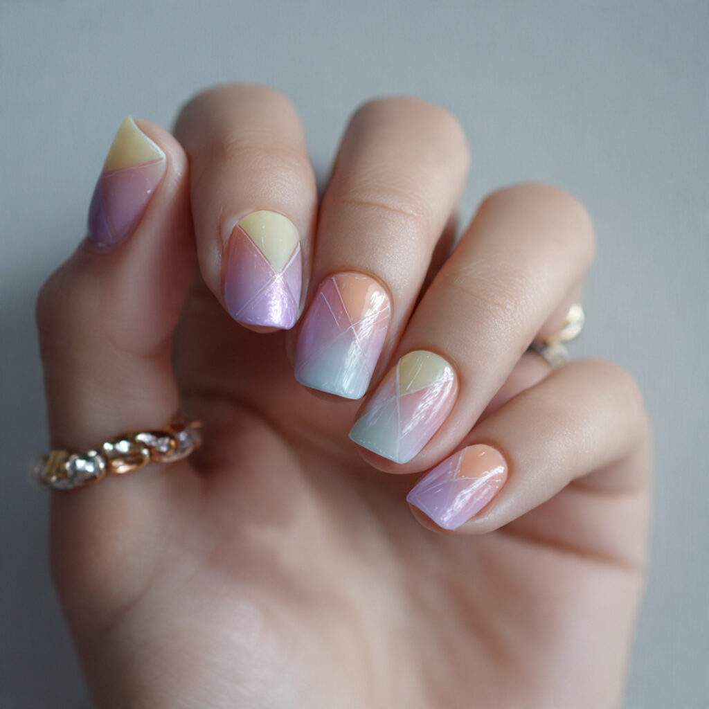 Pastel Negative Space Gradient