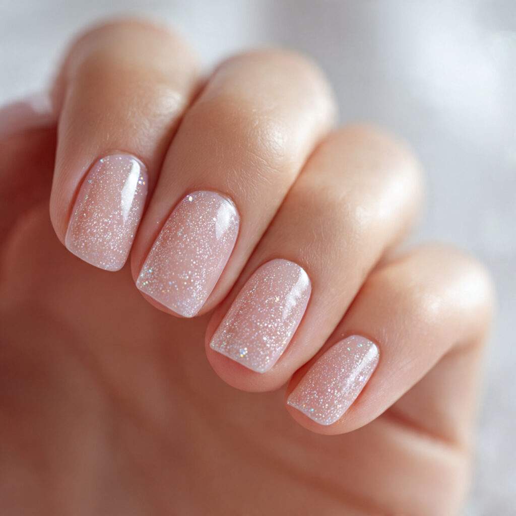 Soft Holographic Glitter Top Coat