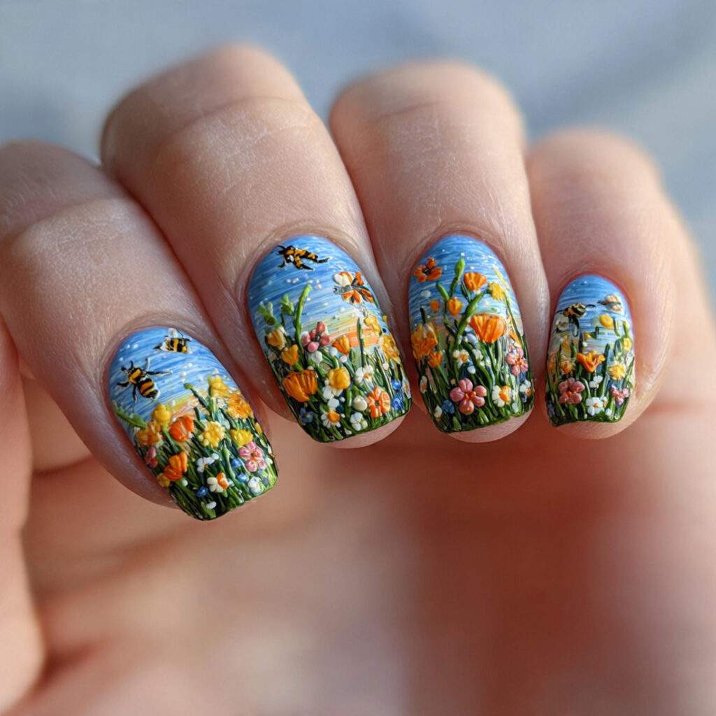 Spring Garden Scene