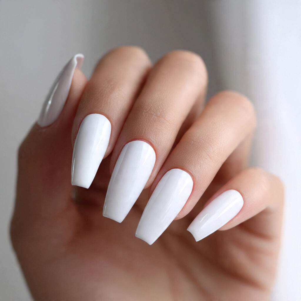 White Coffin Shape