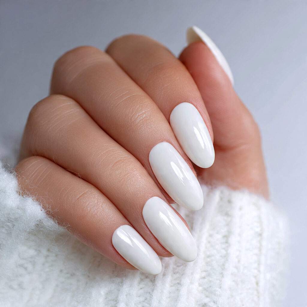 White Oval Shape