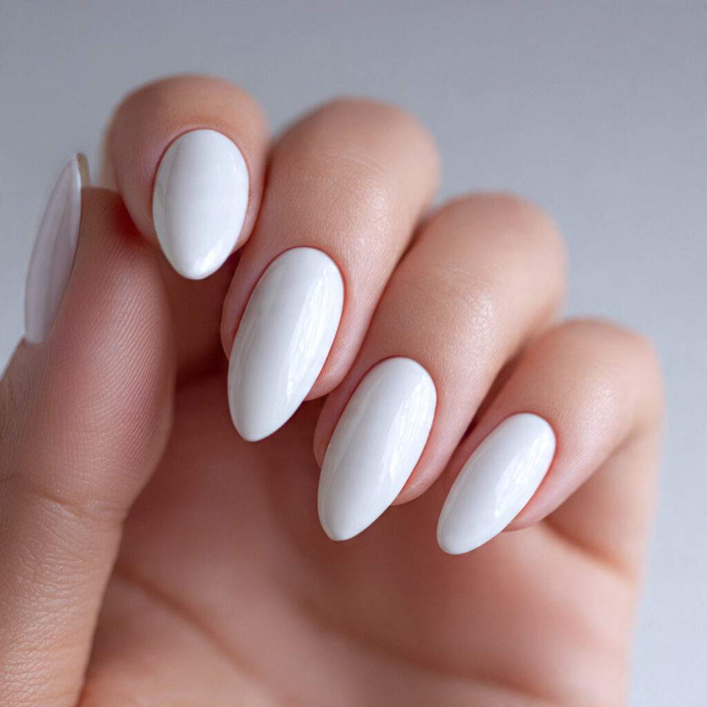 White Oval Shape