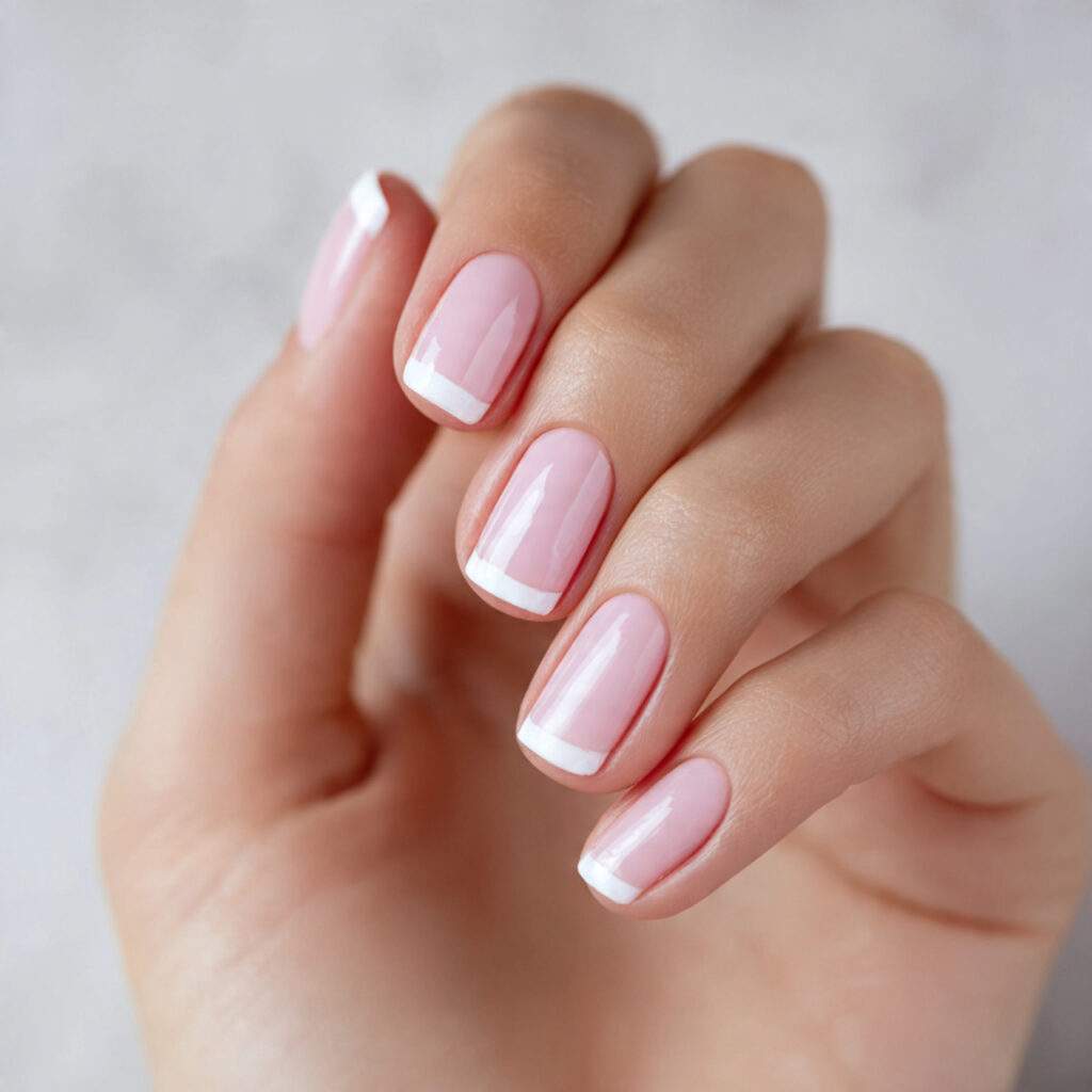 White Tips on Pastel