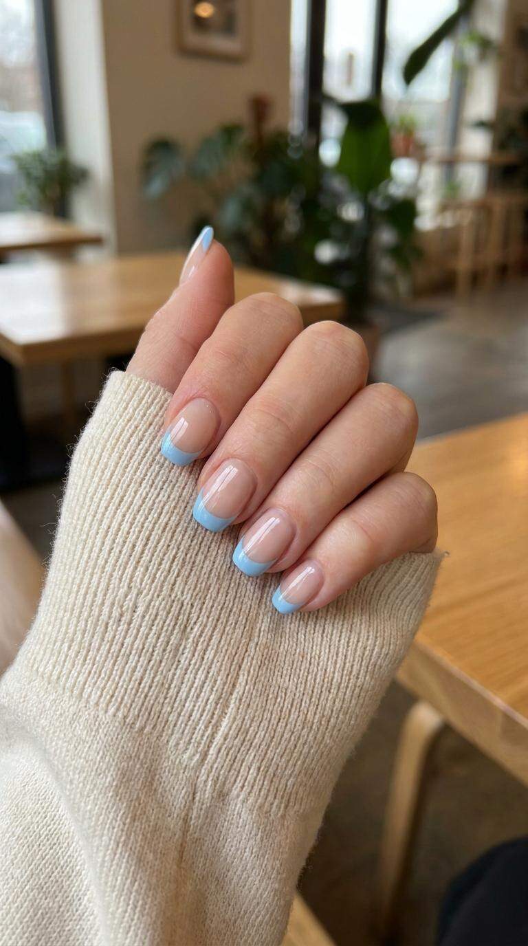 10 Elegant French Tip Nails with Glitter Accents Inspired