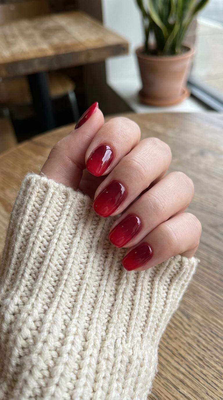 Cherry Red Ombre