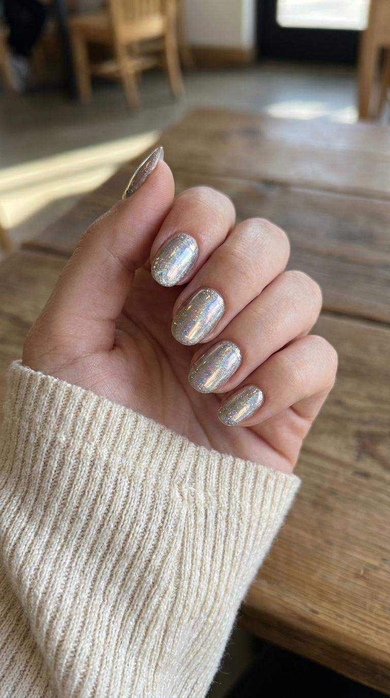 Chrome Holographic Chrome with Glitter