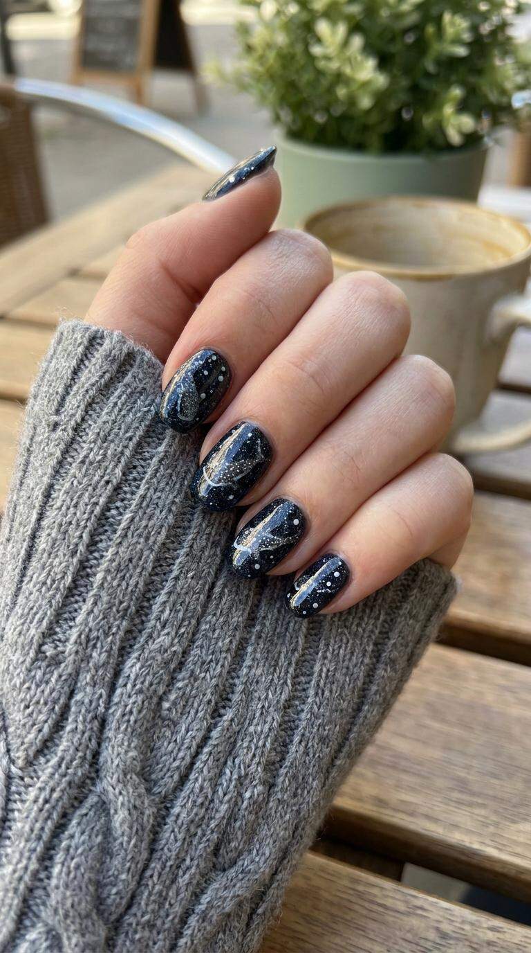 Dark Whale Shark Glitter Gel
