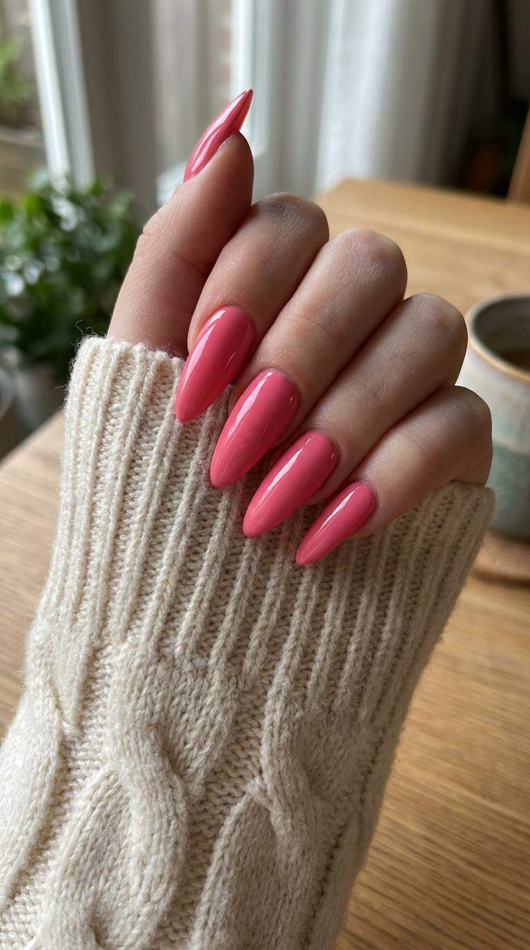 13 Bold and Colorful Pink and Black Nail Art Ideas