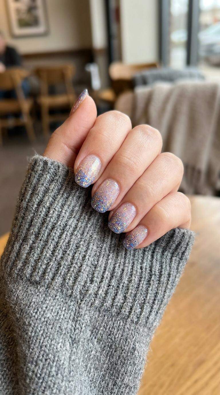 Iridescent Glitter Ombre