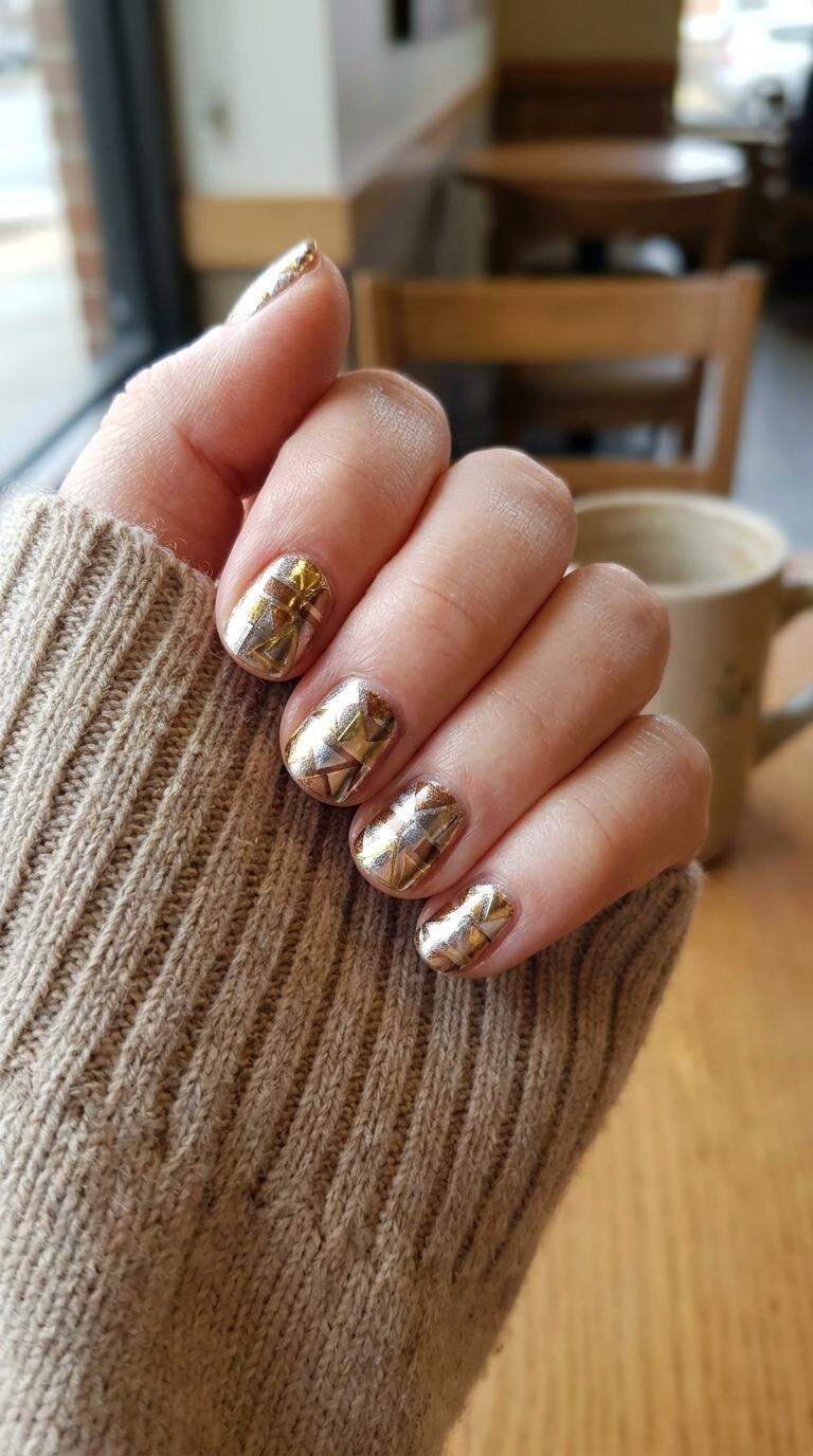 Metallic Geometric Shapes