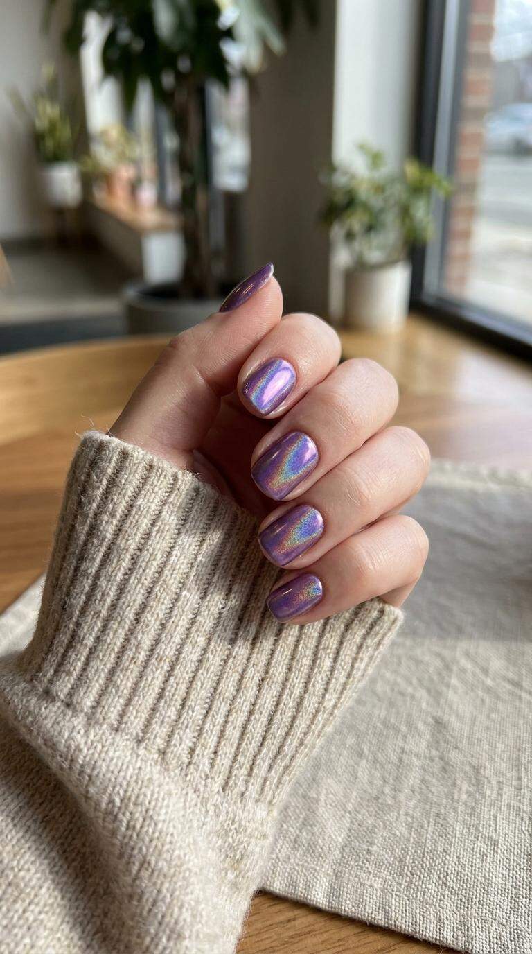 Purple Chrome Hologram