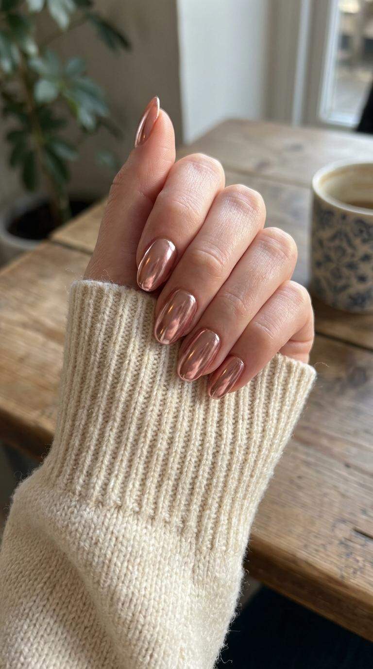 13 Glamorous Chrome Nail Ideas with Mirror Finish Effects