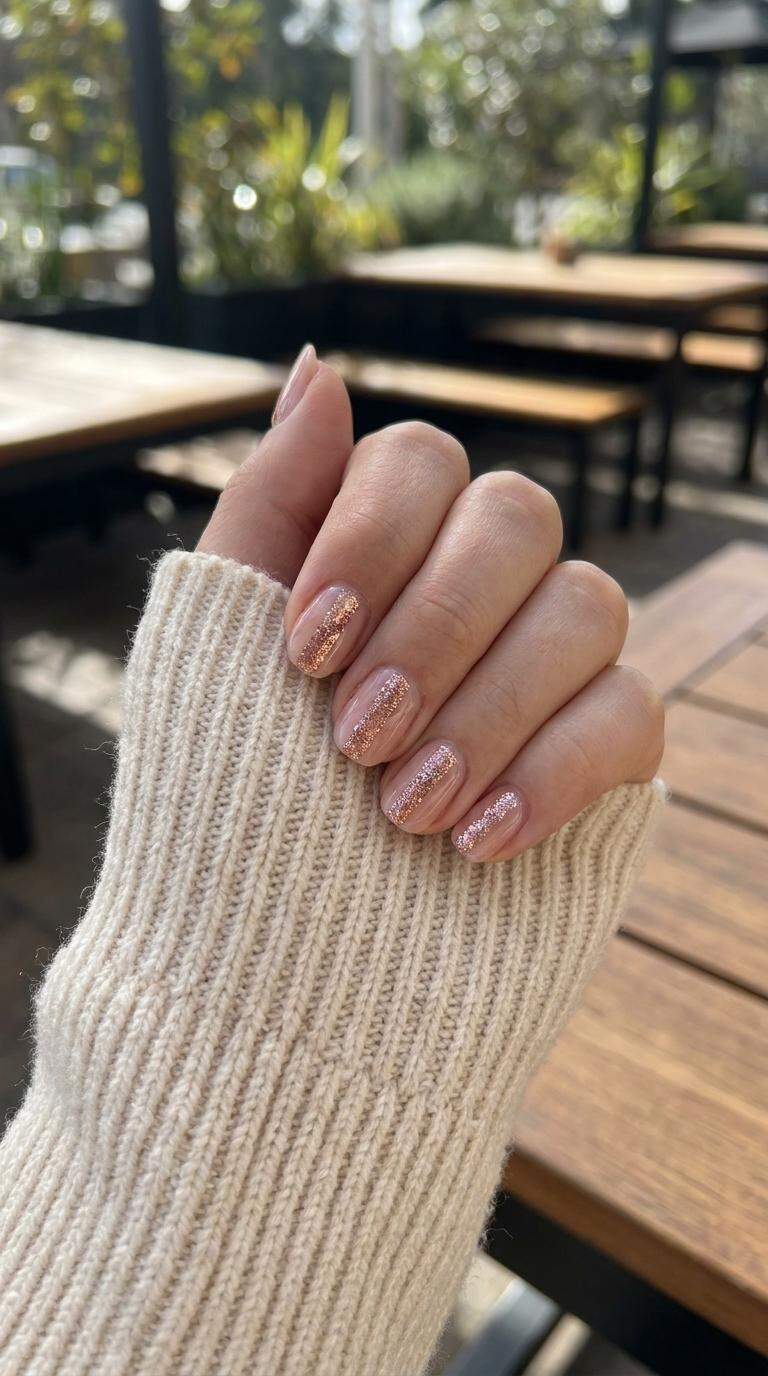 Rose Gold Glitter Bars