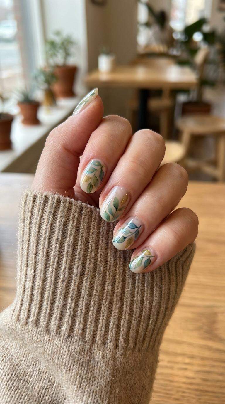 Watercolor Leaf Design