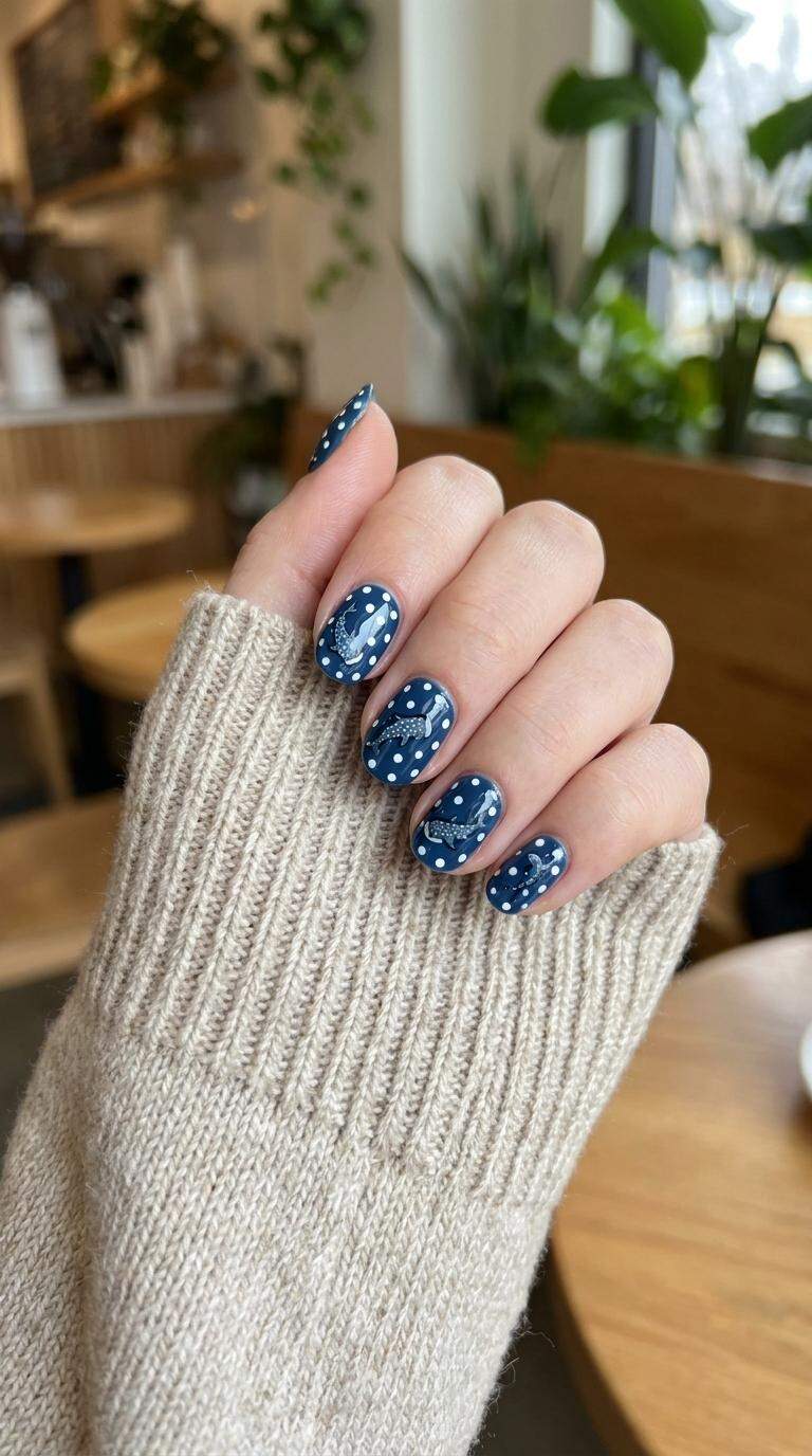 Whale Shark Gel Nail Art
