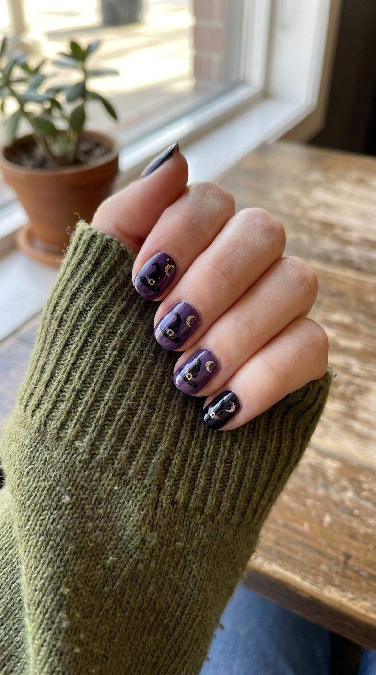Witch Hat Nail Art