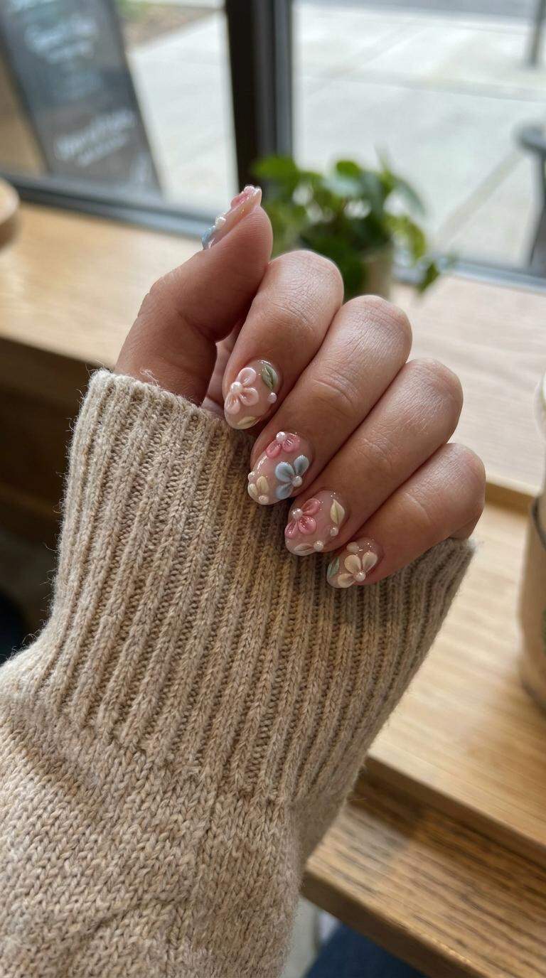 3D Flower Nails