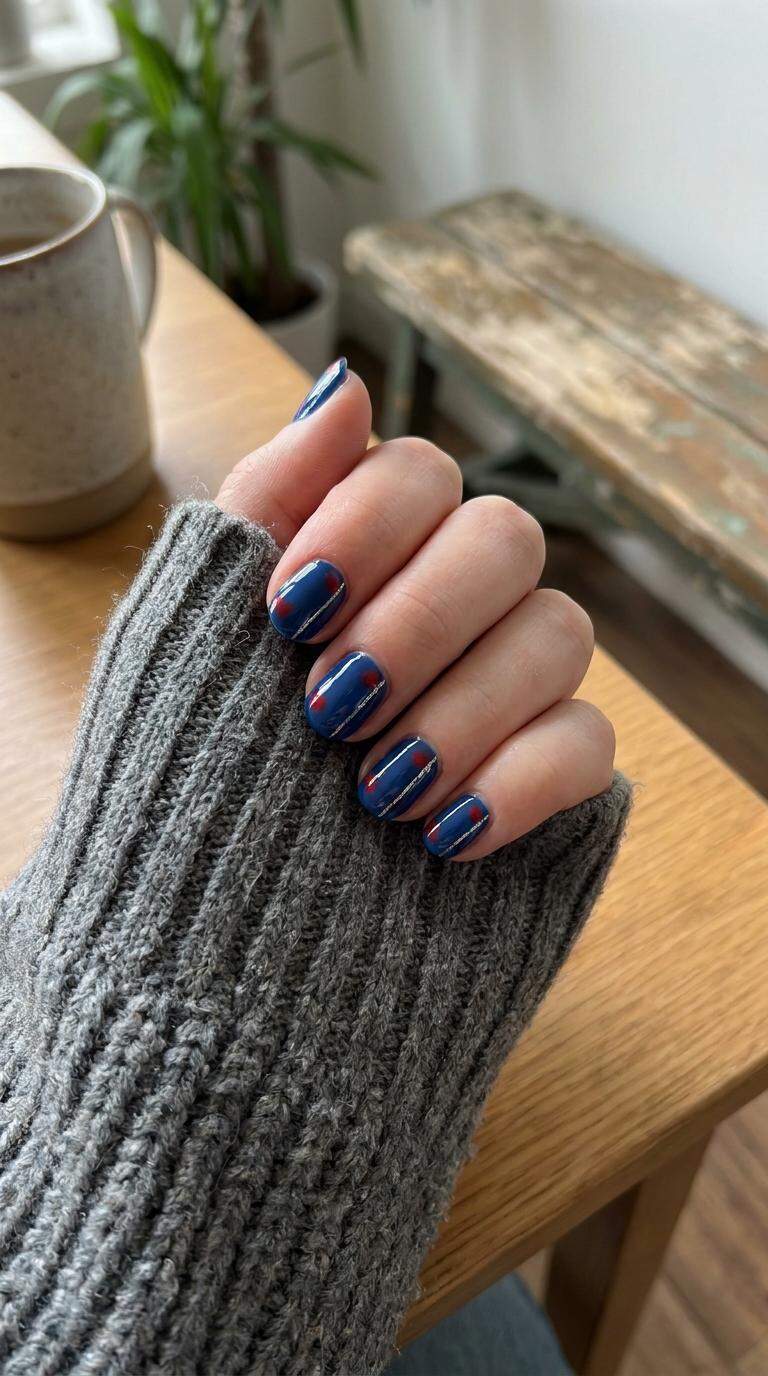 Blueberry Red Accent