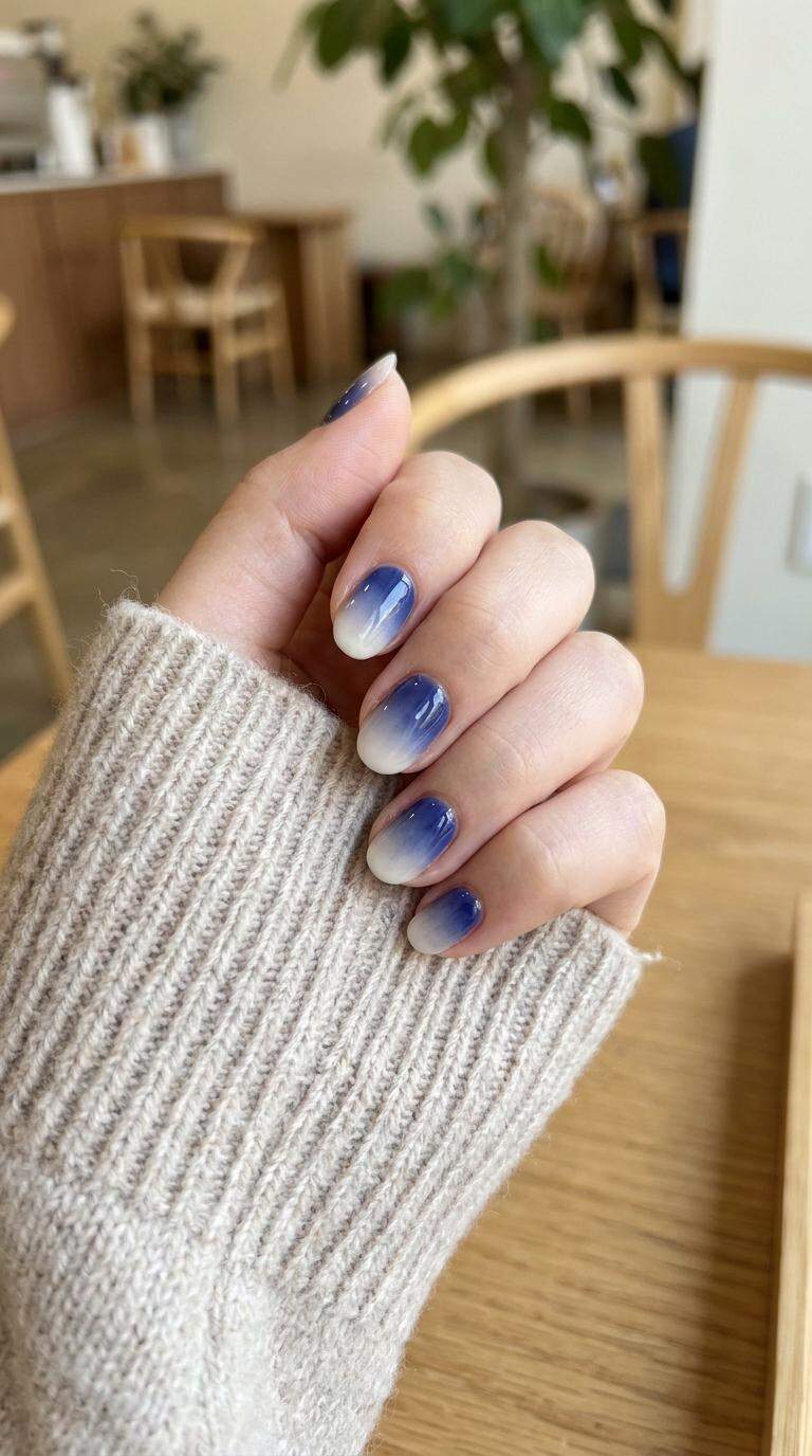 Blueberry White Ombre