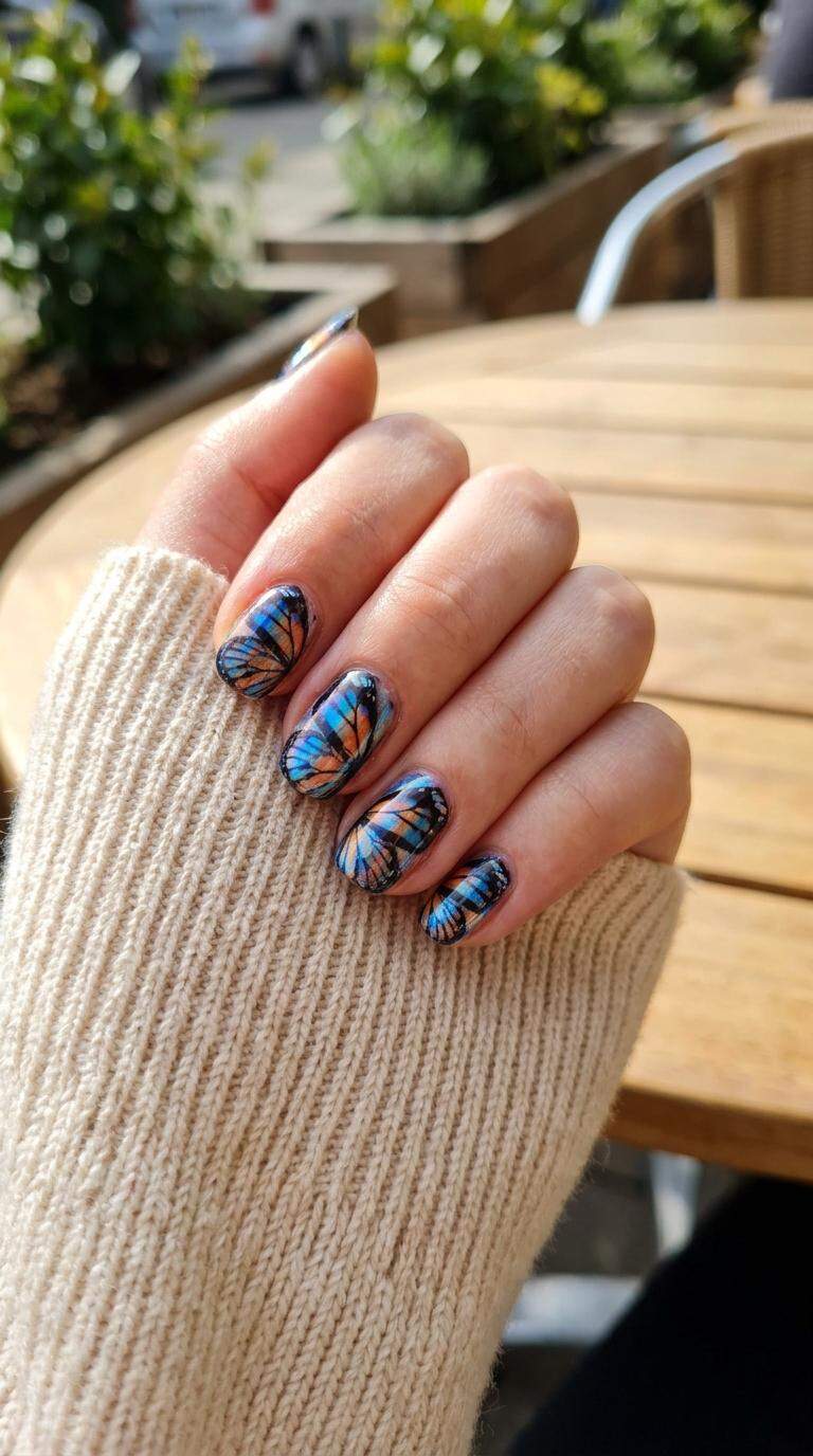 Butterfly Wing Nail Art