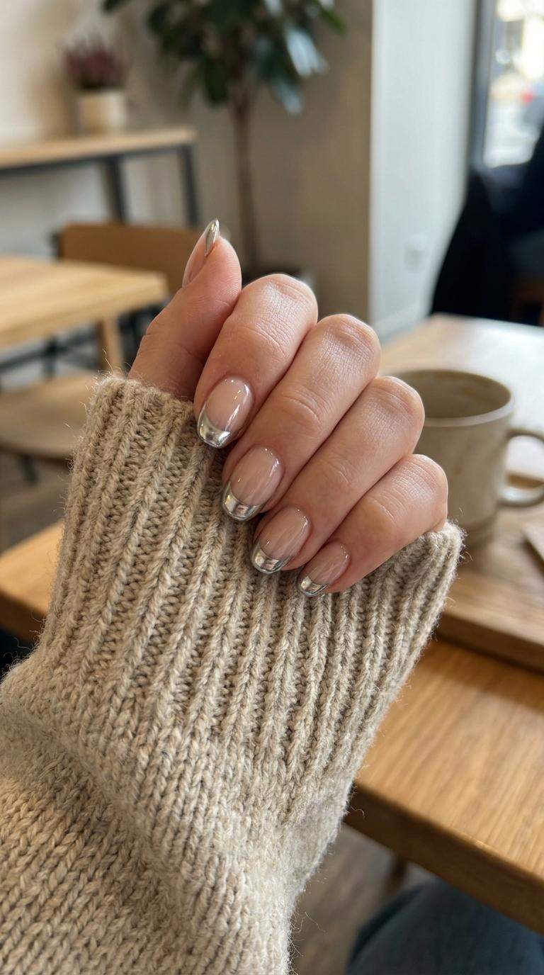 Chrome French Tips