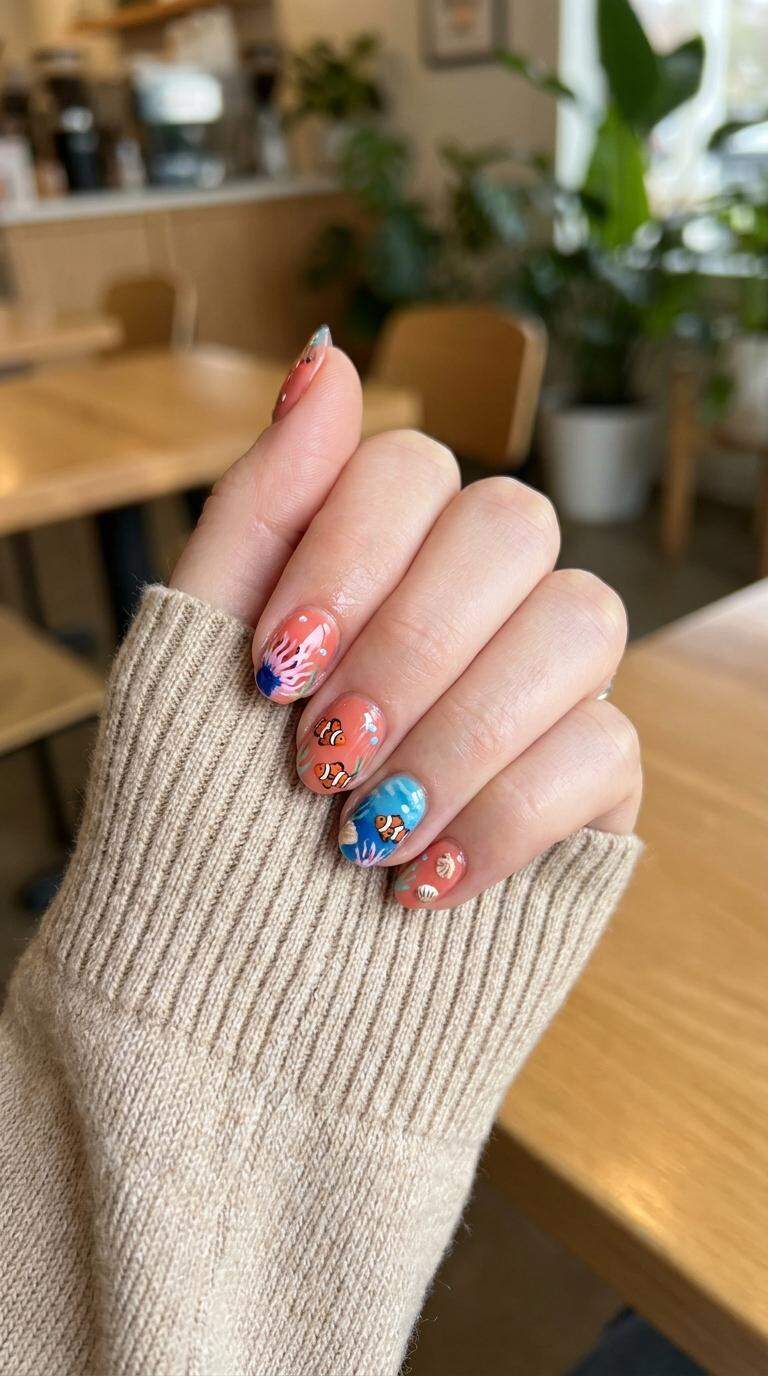 Coral Reef Nail Designs