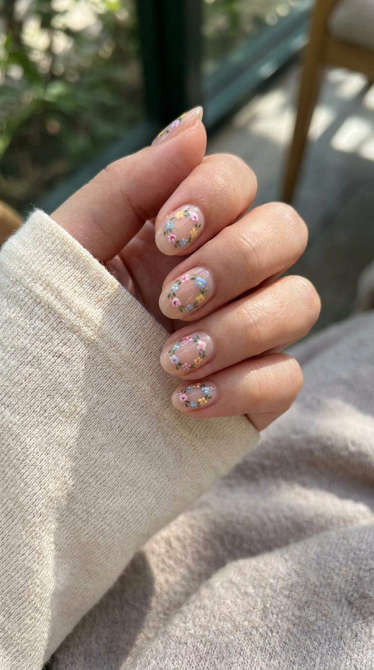 Dainty Floral Wreath