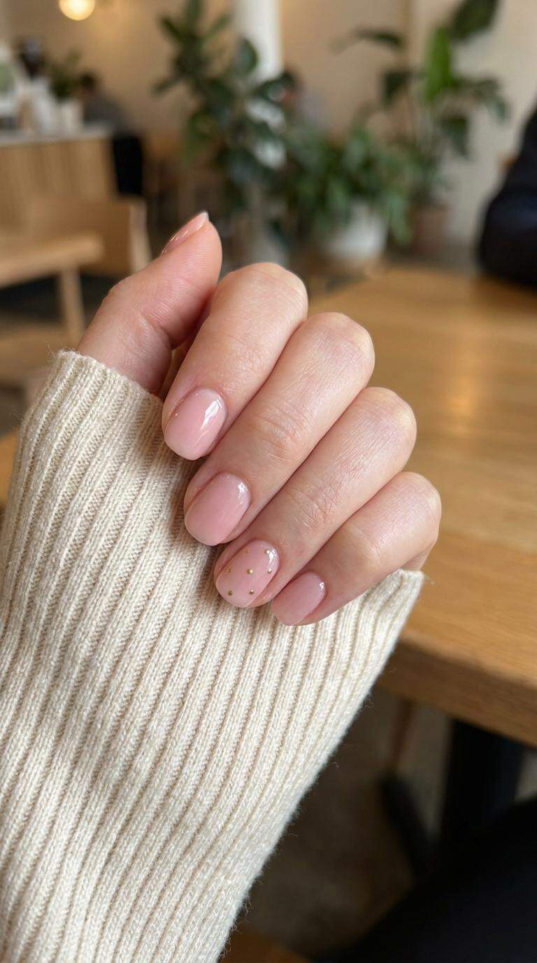 Dainty Gold Polka Dot Accent