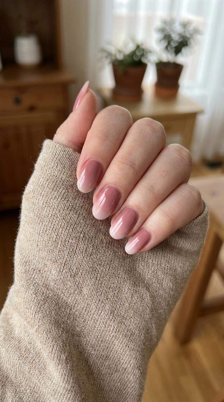 Dusty Rose Pink Ombre