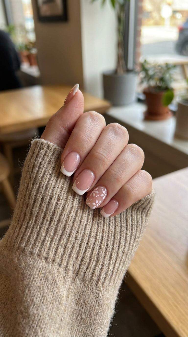 French Tip Accent Nails