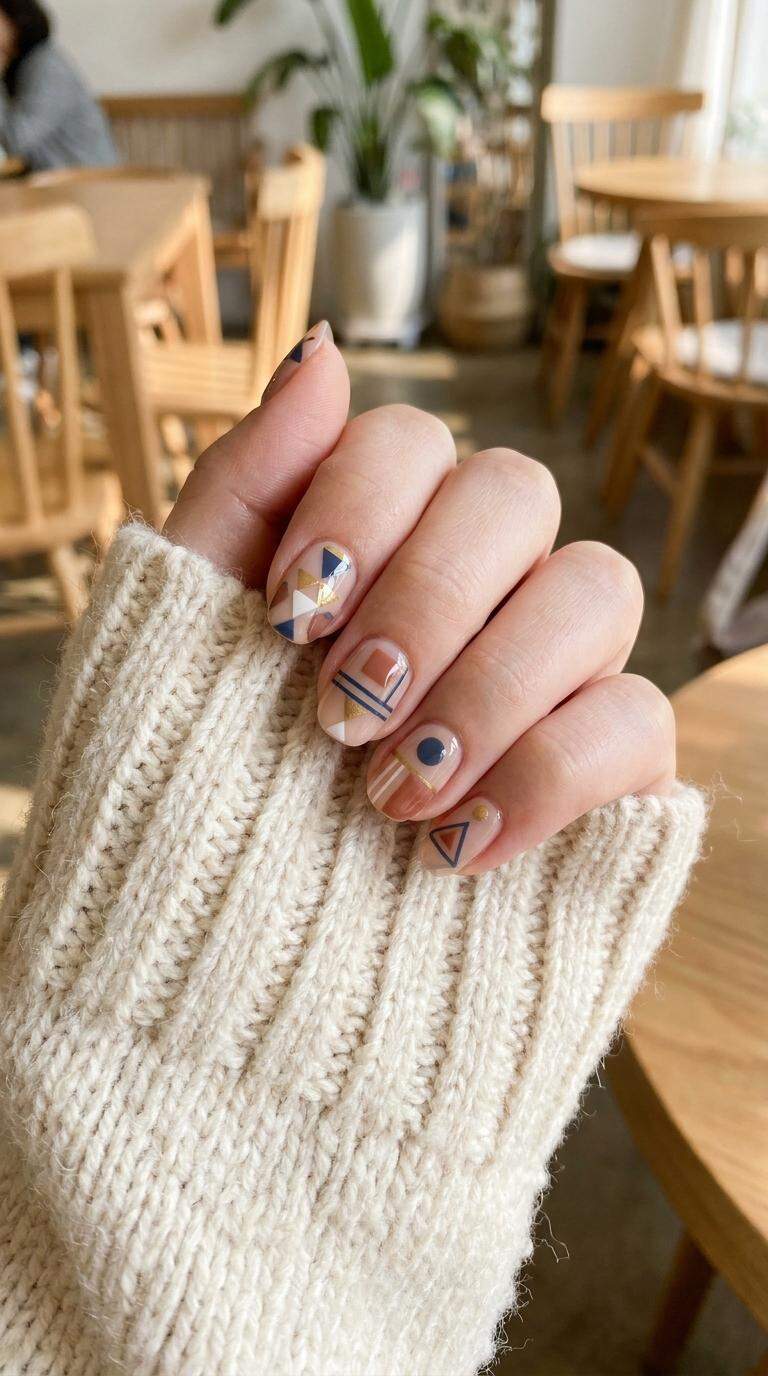 Geometric Patterned Nails