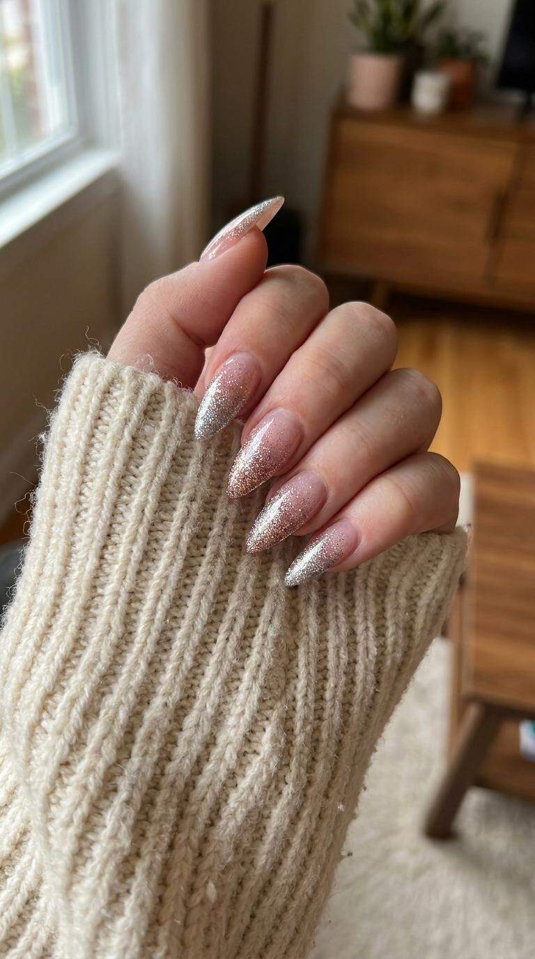 Glitter Ombre Stilettos