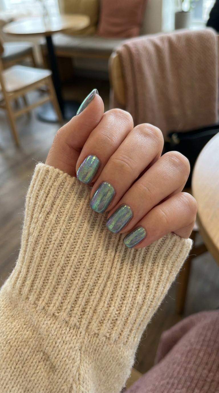 Holographic Finish Nails
