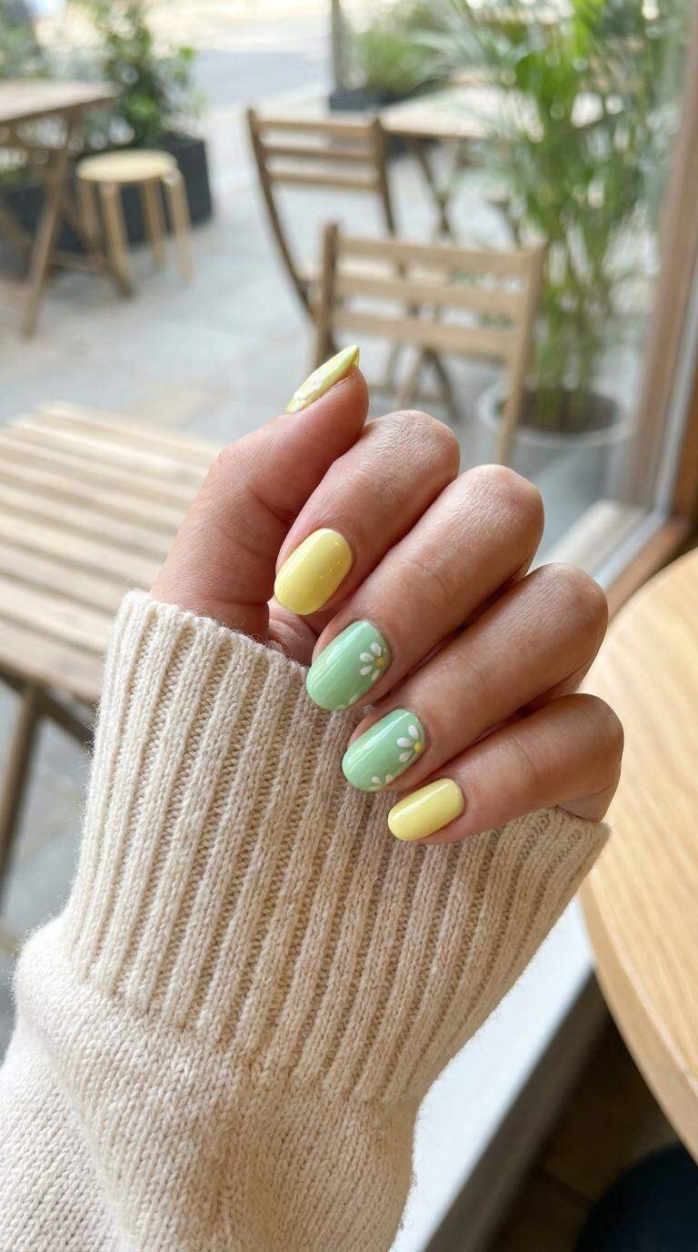 Lemon and Mint Green