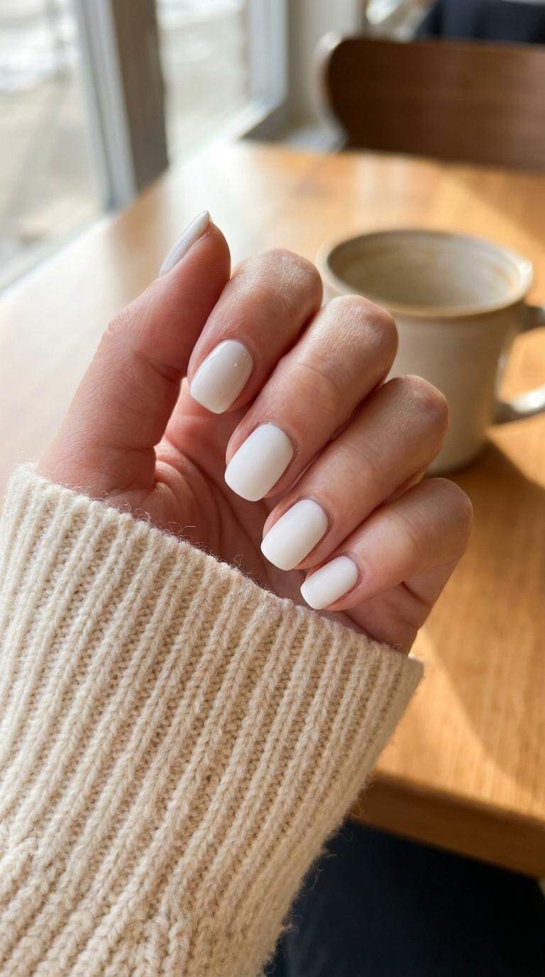 Matte White Nail Set