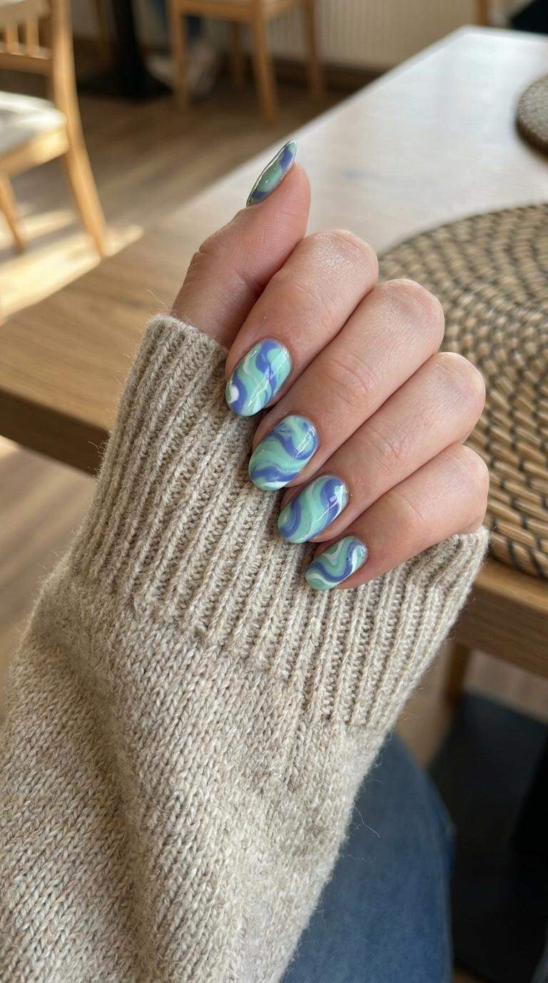 Mint Blueberry Swirl