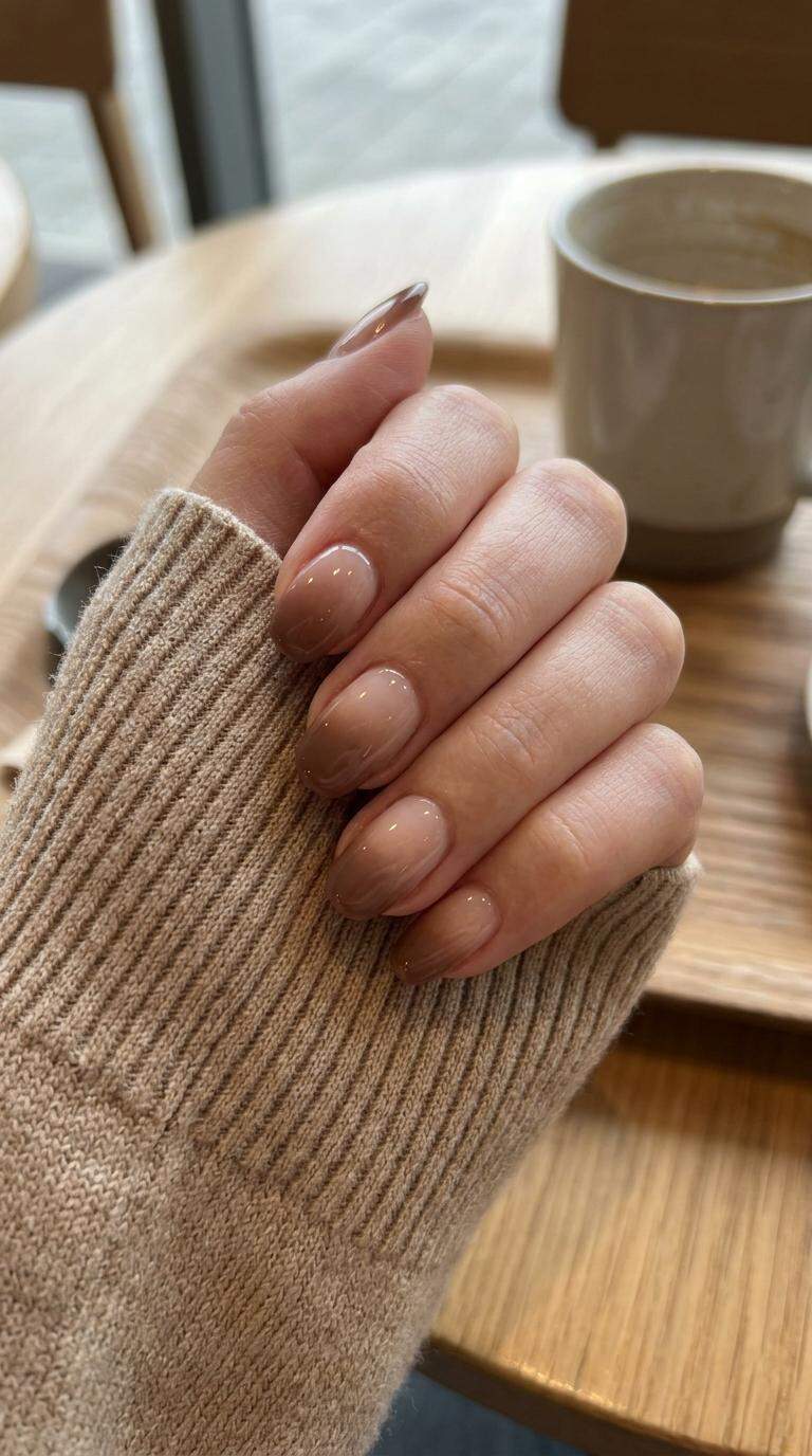Mocha French Ombre