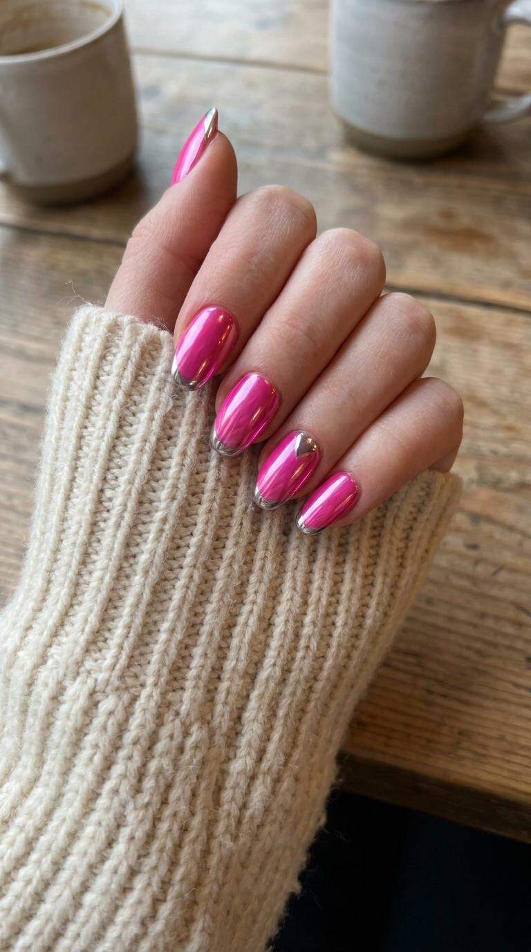 Neon Pink Chrome Accents