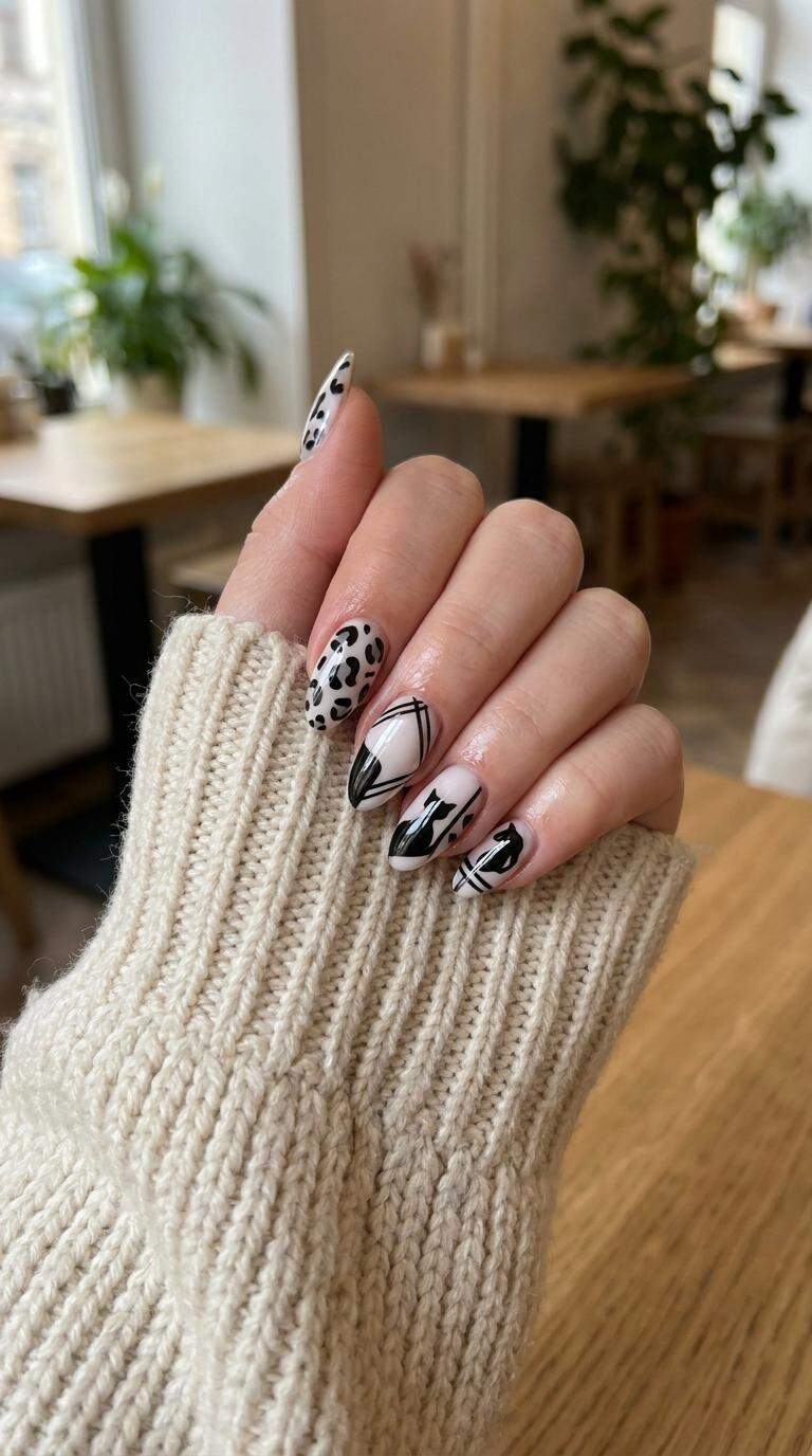 Panther Black White Design