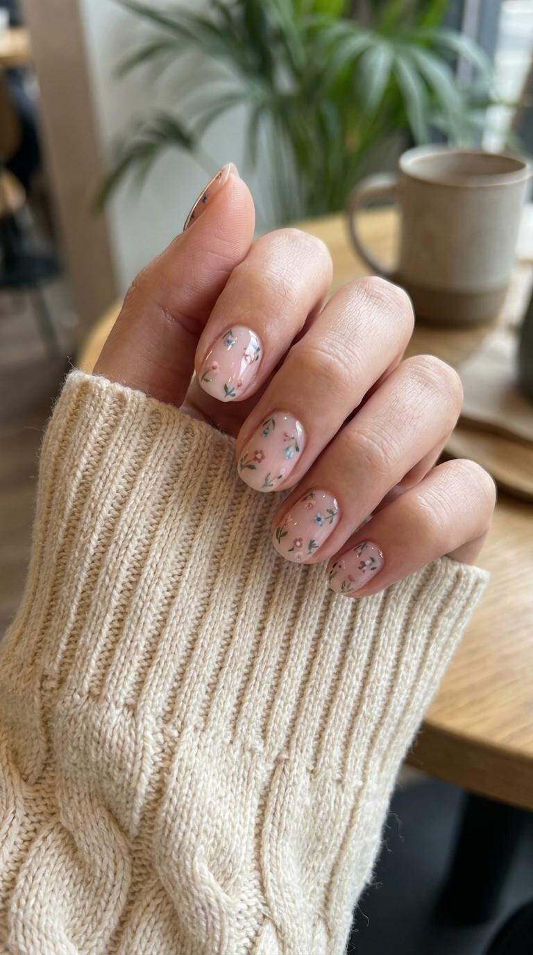Petite Floral Nail Patterns