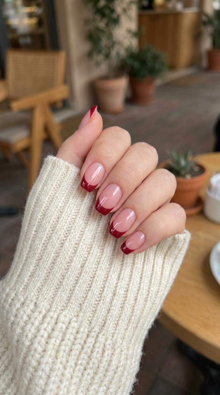 Rouge French Nails