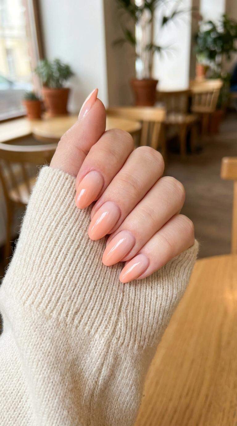 Soft Peach Ombre Gradient