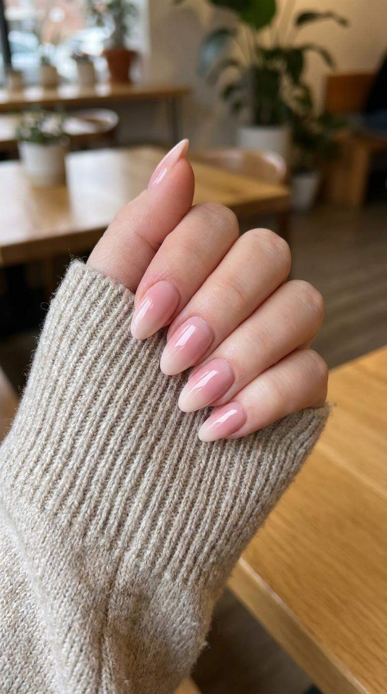 Soft Pink Ombre Press On