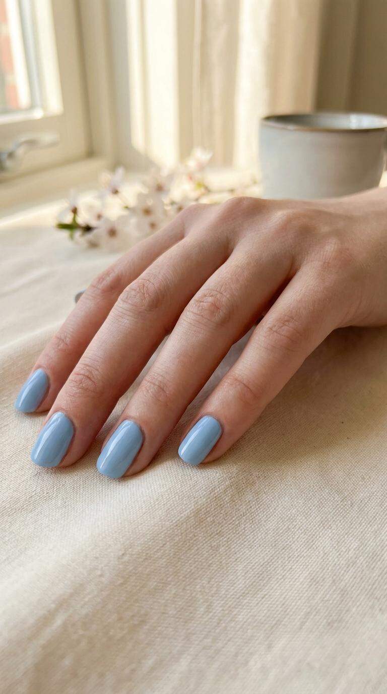 Soft Sky Blue Creme Polish