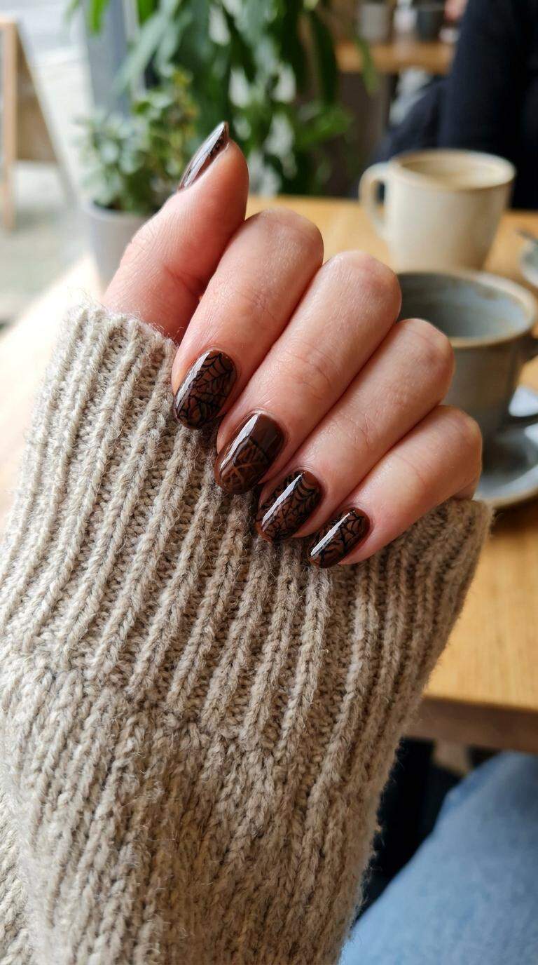 Spider Web Brown
